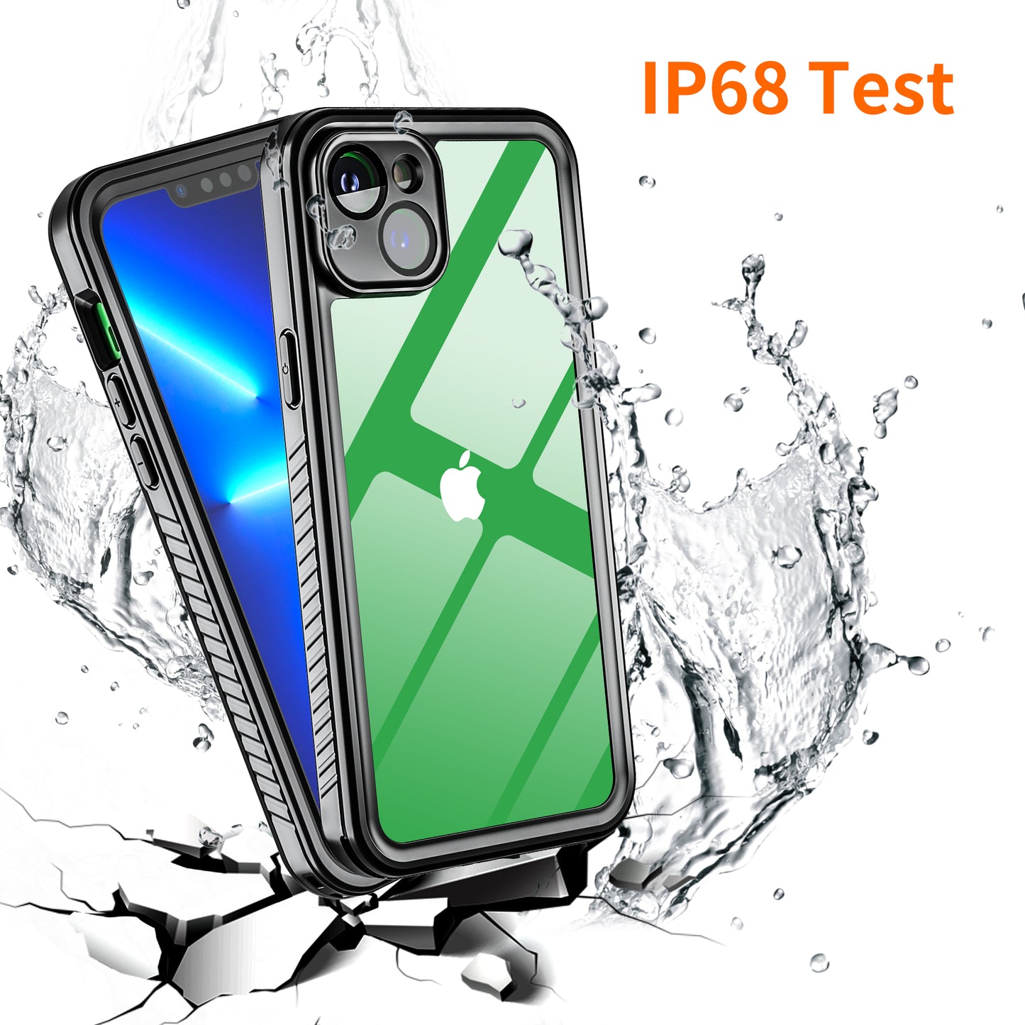 Twill Swimming IP68 Waterproof Apple iPhone 14 Plus Case Bumper Combo