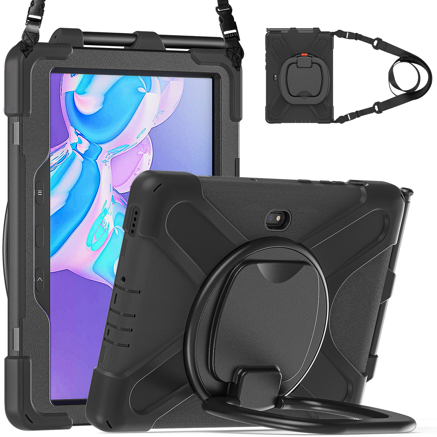 Pirate Box Galaxy Tab Active4 Pro Case Hook Stand Rotating Hand