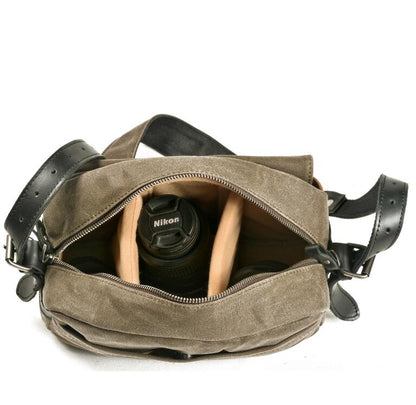 Men's Canvas Camera Bag Outdoor Photography Professional Digital SLR Waterproof Splicing