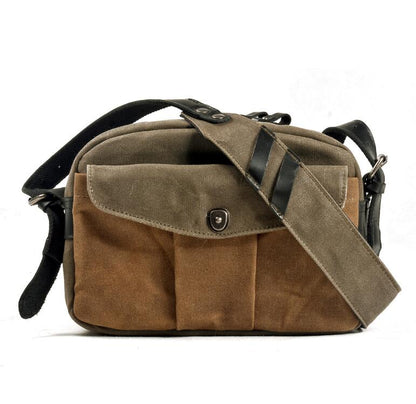 Men's Canvas Camera Bag Outdoor Photography Professional Digital SLR Waterproof Splicing