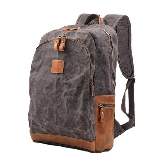 Men's Canvas Backpack Laptop Bag Casual Outdoor Colleges Universities School Hiking