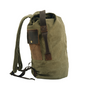 Men's Canvas Duffel Bag Laptop Cylinder Student Sports Basketball Travel Fitness