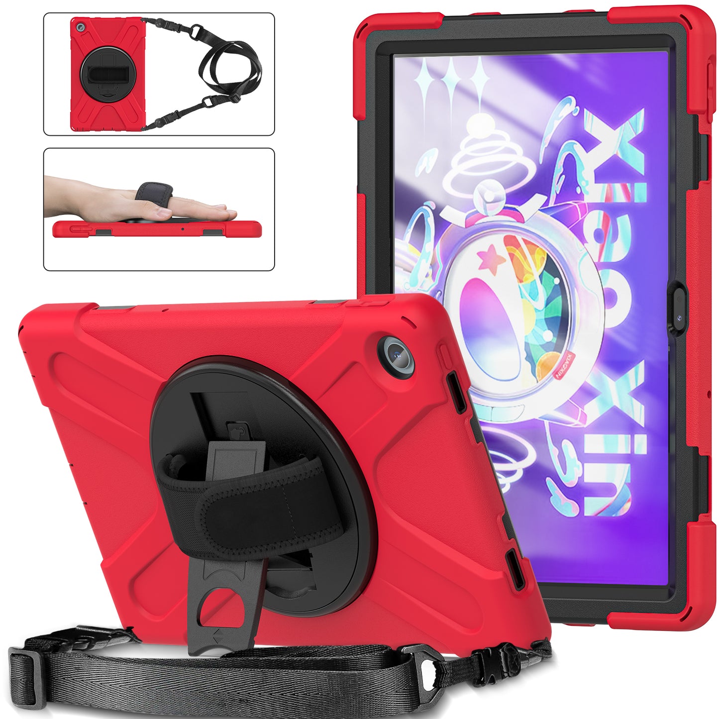 Pirate King Lenovo Tab M10 Plus (2022) Case 360 Rotating Stand Hand