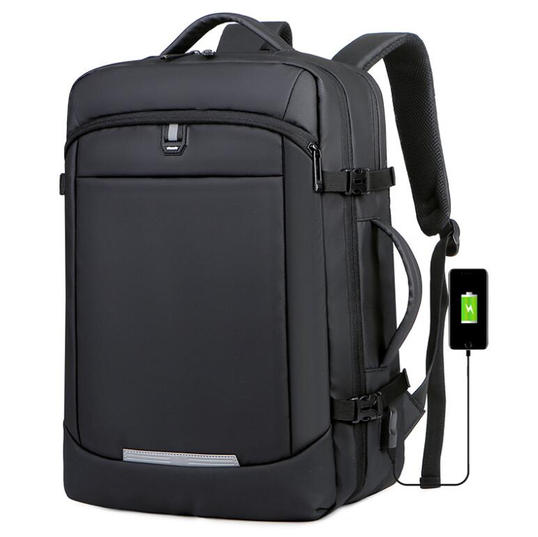 Men's Nylon Backpack Laptop Bag Business Commuting Multi-function USB Charging