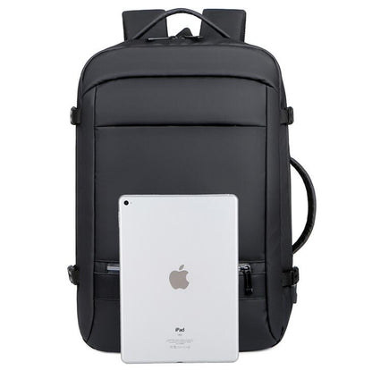 Men's Nylon Backpack Laptop Bag Business Power USB Charging High School Students