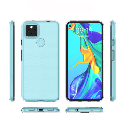 [2 Pack] Dot Clear Rubber Soft TPU Google Pixel 5A Case Back Gel