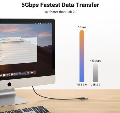 5Gbps High-speed Transfer Extension USB 3.0 Cable Male to Female