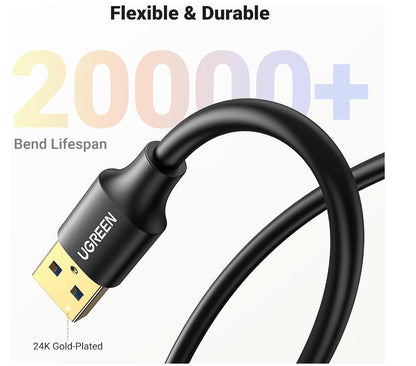 5Gbps High-speed Transfer Extension USB 3.0 Cable Male to Female