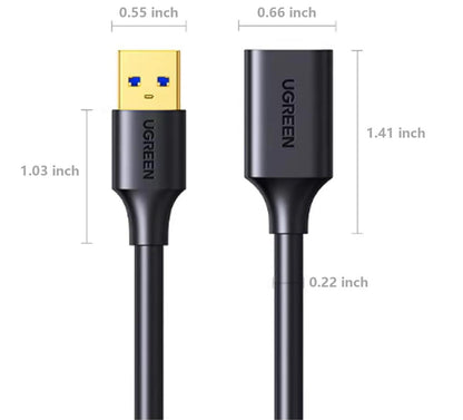 5Gbps High-speed Transfer Extension USB 3.0 Cable Male to Female