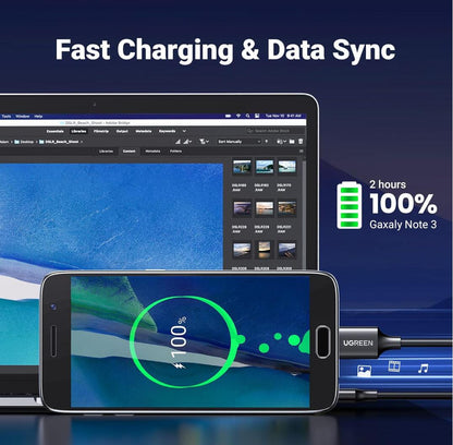 5Gbps Transferring Speed Hard Drive Cable Micro-B to USB-A