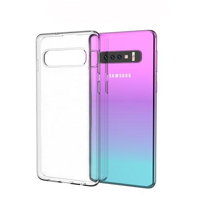 [2 Pack] Dot Clear Rubber Soft TPU Samsung Galaxy S10 Case Back Gel