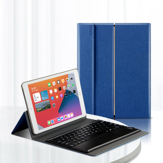 Metal Hinge Backlit Touchpad Keyboard Apple iPad 7 Case Leather