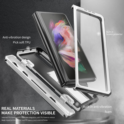 Trolley Box Samsung Galaxy Z Fold3 Case Rugged Built In Pen Holder