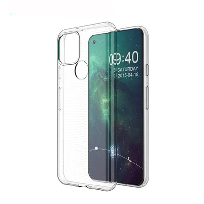 [2 Pack] Dot Clear Rubber Soft TPU Google Pixel 5 Case Back Gel