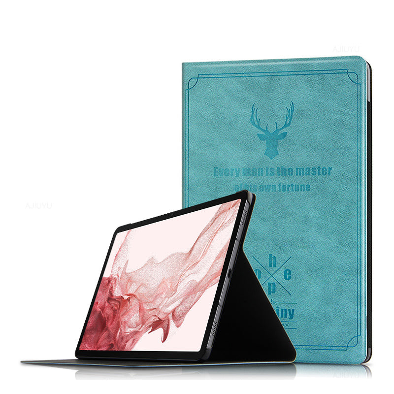 Destiny Imitation Deer Leather Samsung Galaxy Tab S9 FE+ Case Folio