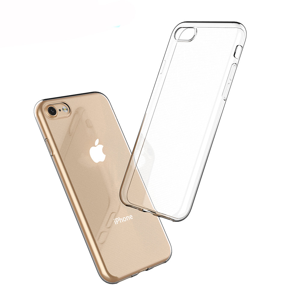 [2 Pack] Dot Clear Rubber Soft TPU Apple iPhone 7 Case Back Gel