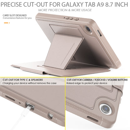 Smart Multiple Wallet Stand Samsung Galaxy Tab A9 Case Leather