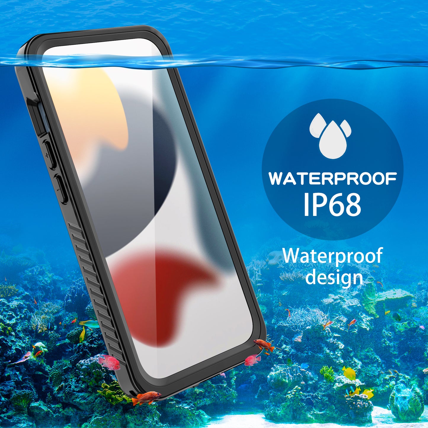 Twill Swimming IP68 Waterproof Apple iPhone 15 Pro Max Case Bumper Combo