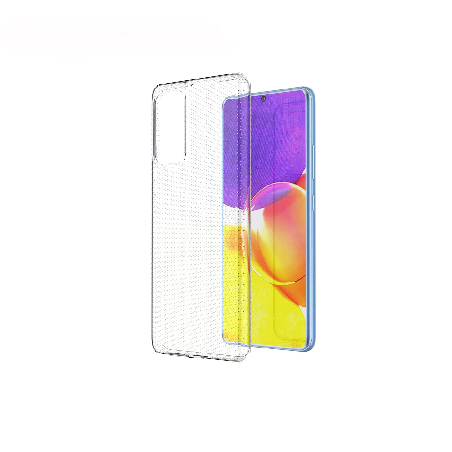 [2 Pack] Dot Clear Rubber Soft TPU Samsung Galaxy A82 Case Back Gel