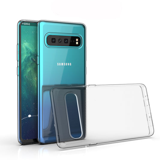 [2 Pack] Dot Clear Rubber Soft TPU Samsung Galaxy S10 5G Case Back Gel