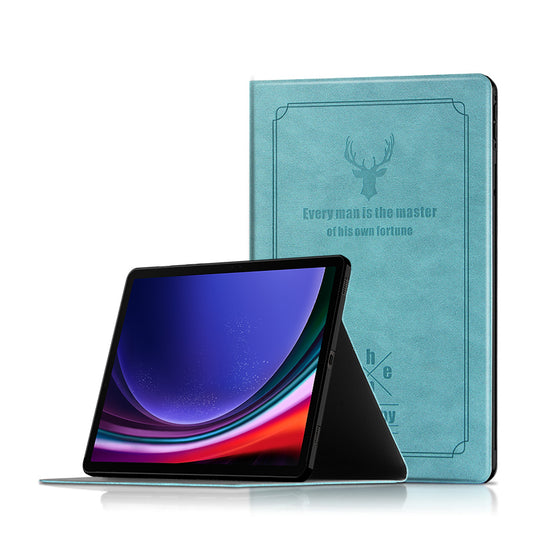 Destiny Imitation Deer Leather Samsung Galaxy Tab S9 FE Case Folio