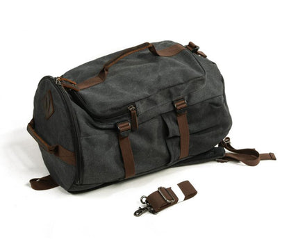 Men's Canvas Duffel Bag Laptop Large Capacity Leisure Single Bucket Traveling