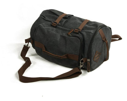 Men's Canvas Duffel Bag Laptop Large Capacity Leisure Single Bucket Traveling