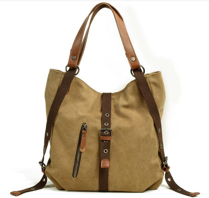 Women's Canvas Handbag Laptop Bag Casual Multifunctional Bucket Large Capacity