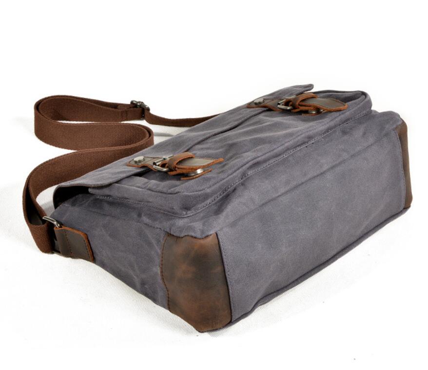 Men's Canvas Camera Bag Horizontal Photography Casual Anti-splash SLR