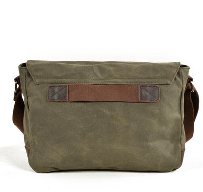 Men's Canvas Messenger Bag Tablet Outside Leisure Sports Oblique Anti-splash Retro