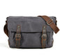 Men's Canvas Messenger Bag Tablet Outside Leisure Sports Oblique Anti-splash Retro