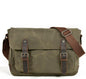 Men's Canvas Messenger Bag Tablet Outside Leisure Sports Oblique Anti-splash Retro