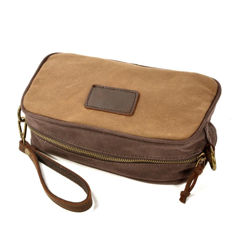 Men's Canvas Handbag Tablet Bag Student Large Capacity All-in-one Portable Ethnic