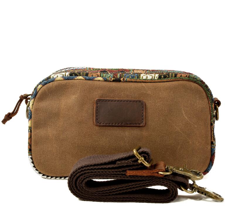 Men's Canvas Handbag Tablet Bag Student Large Capacity All-in-one Portable Ethnic