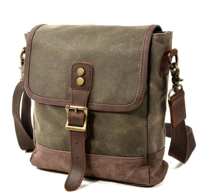 Men's Canvas Messenger Bag Tablet Trendy Single Leisure Outdoor Travel Wide Range