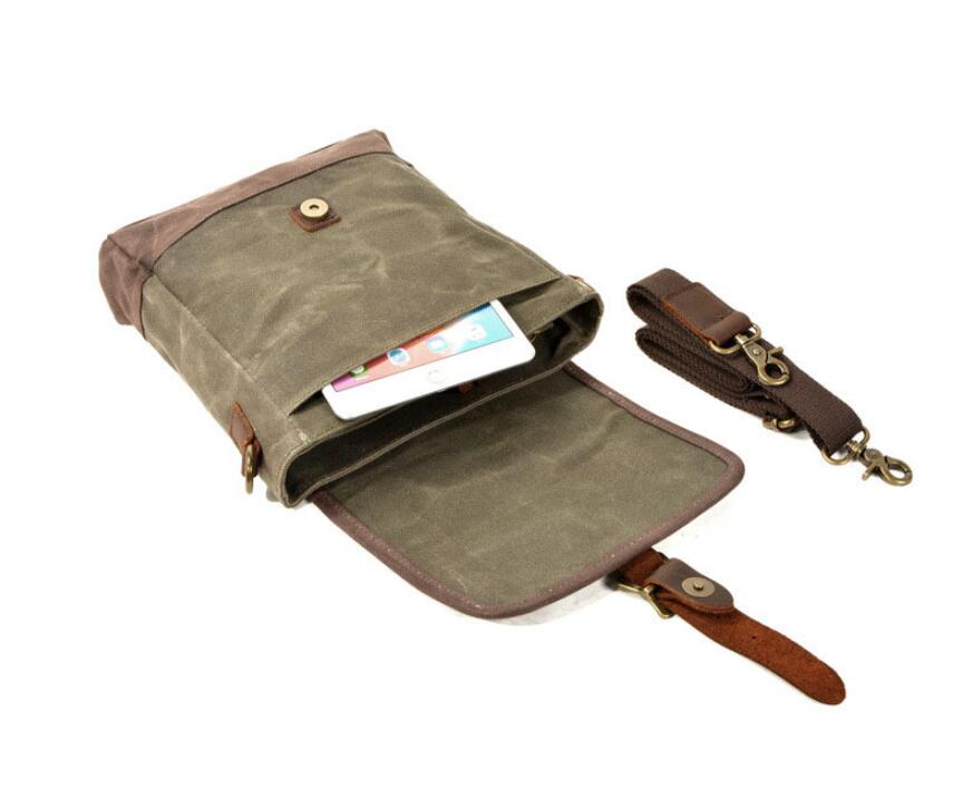 Men's Canvas Messenger Bag Tablet Trendy Single Leisure Outdoor Travel Wide Range