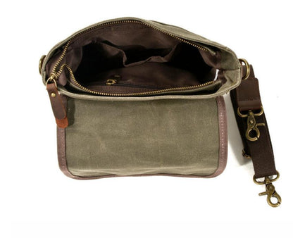 Men's Canvas Messenger Bag Tablet Trendy Single Leisure Outdoor Travel Wide Range