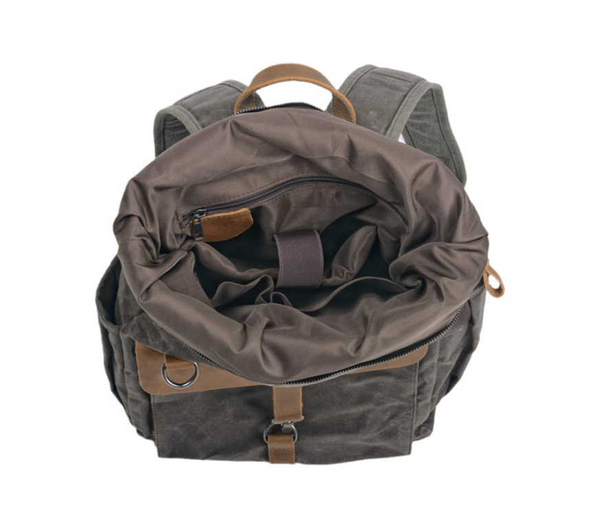 Men's Canvas Backpack Laptop Bag Mountaineering Sports Large Capacity Kiking Climbing Travel