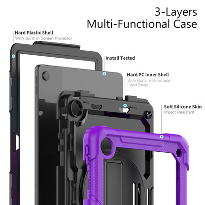 Tough Strap Built-in Screen Protector Lenovo Tab M10 Plus (2022) Case Multi-functional