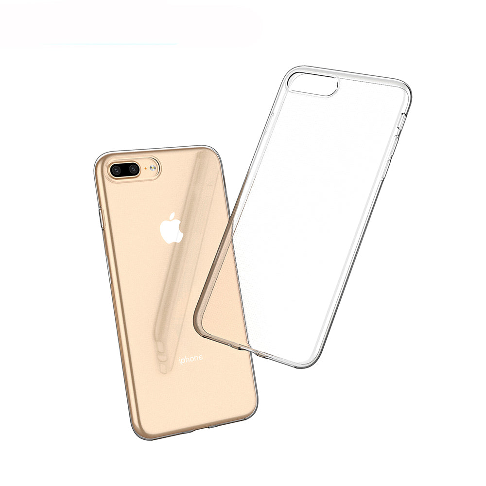 [2 Pack] Dot Clear Rubber Soft TPU Apple iPhone 7 Plus Case Back Gel