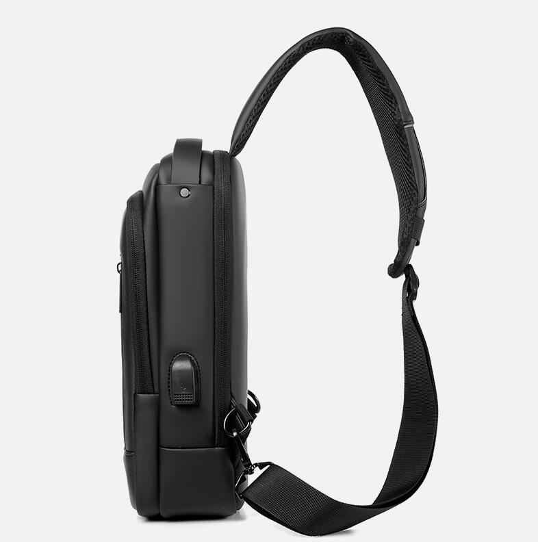 Men's Nylon Fanny Pack Chest Bag Tablet Multifunctional Anti-theft Password Lock Business