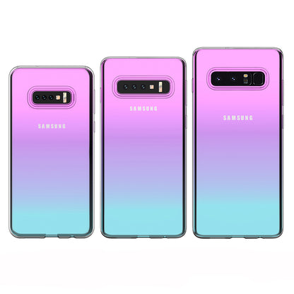 [2 Pack] Dot Clear Rubber Soft TPU Samsung Galaxy S10 Case Back Gel