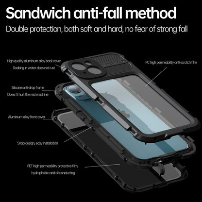 Lens Protection Waterproof Apple iPhone 13 Case Aluminum