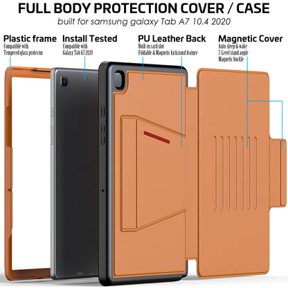 Smart Multiple Wallet Stand Samsung Galaxy Tab A7 Lite Case Leather