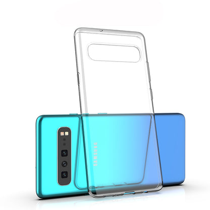 [2 Pack] Dot Clear Rubber Soft TPU Samsung Galaxy S10 5G Case Back Gel