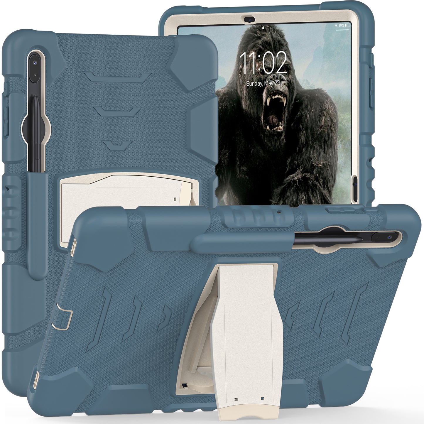 Gorilla King Kong Galaxy Tab S8 Case Stand Triple Protection