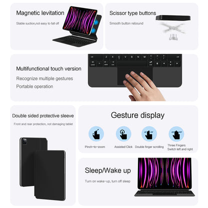 Suspension 7-backlit Touchpad Keyboard iPad Pro 12.9 2021 Case