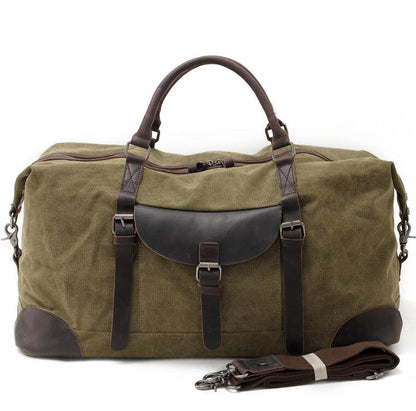 Men's Canvas Duffel Bag Laptop Bag Cloth Large Capacity Cross-body Travel Household