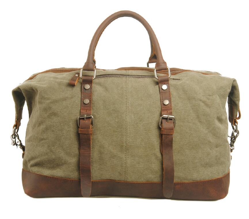 Men's Canvas Duffel Bag Laptop Bag Portable Travel Diagonal Duffel Popular