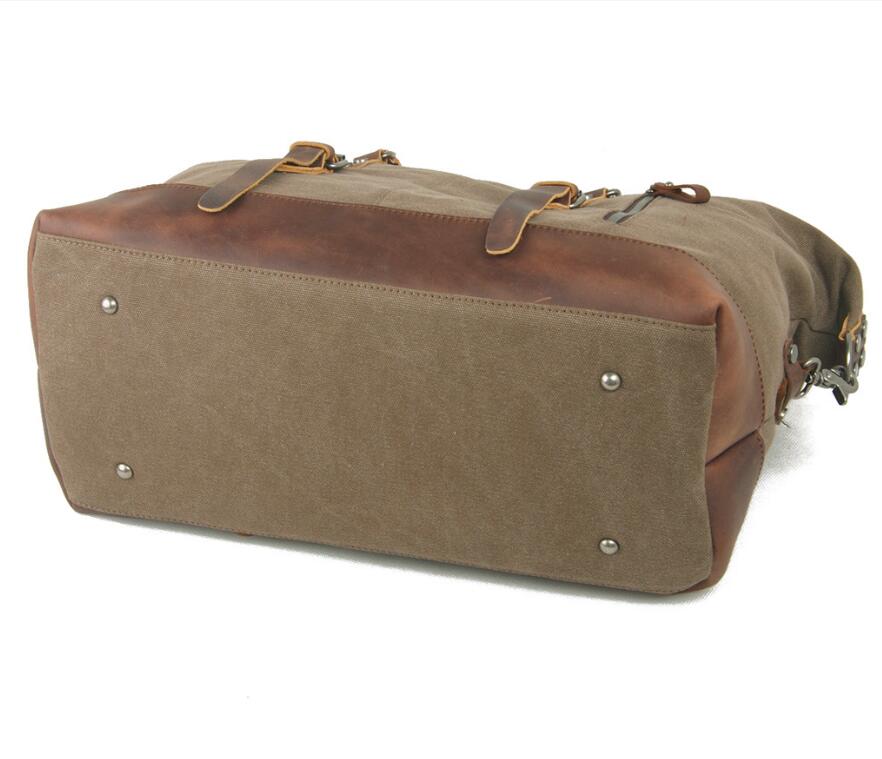 Men's Canvas Duffel Bag Laptop Bag Portable Travel Diagonal Duffel Popular